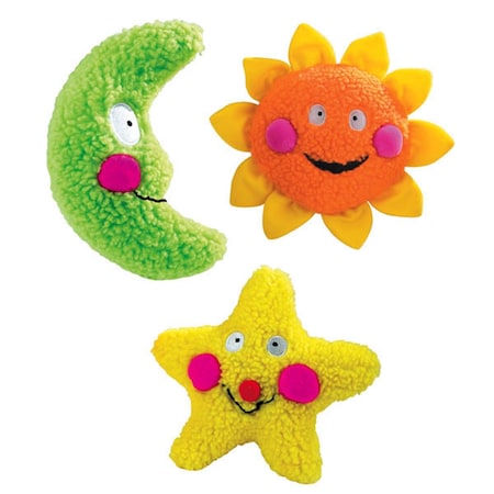 Zanies Smiling Toy Orange/Yellow Sun 8 In